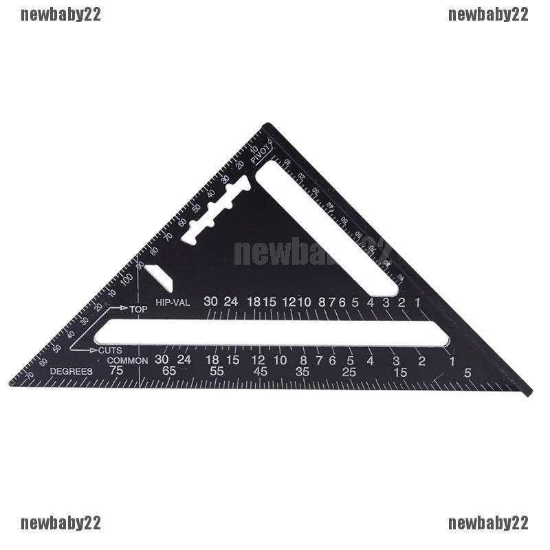 7"/12" Aluminum Alloy Speed Square Quick Roofing  Triangle Ruler Guide