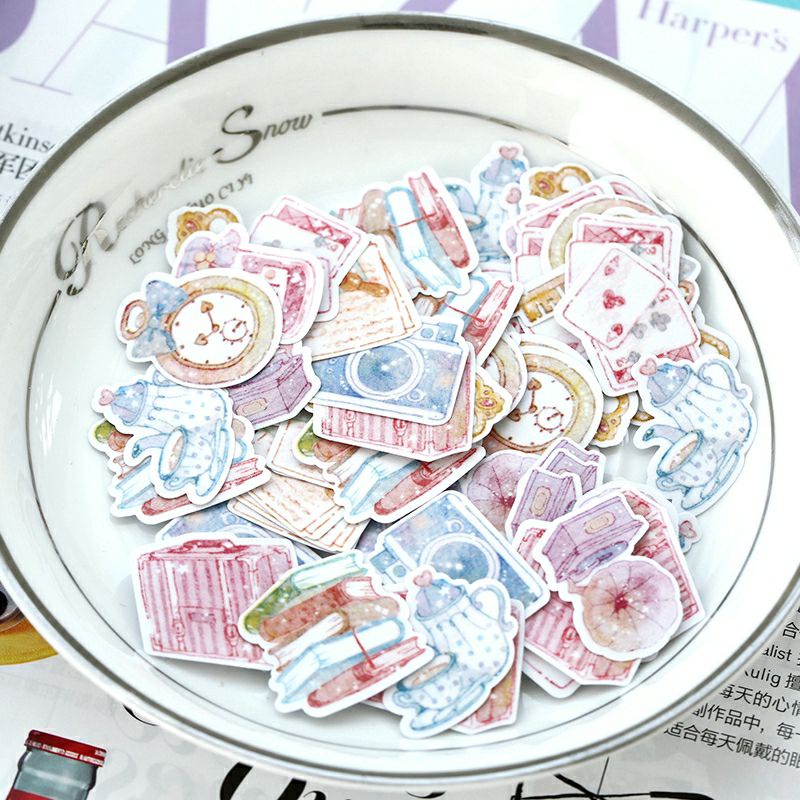 

15 pcs stiker lucu stiker journaling stiker bunga