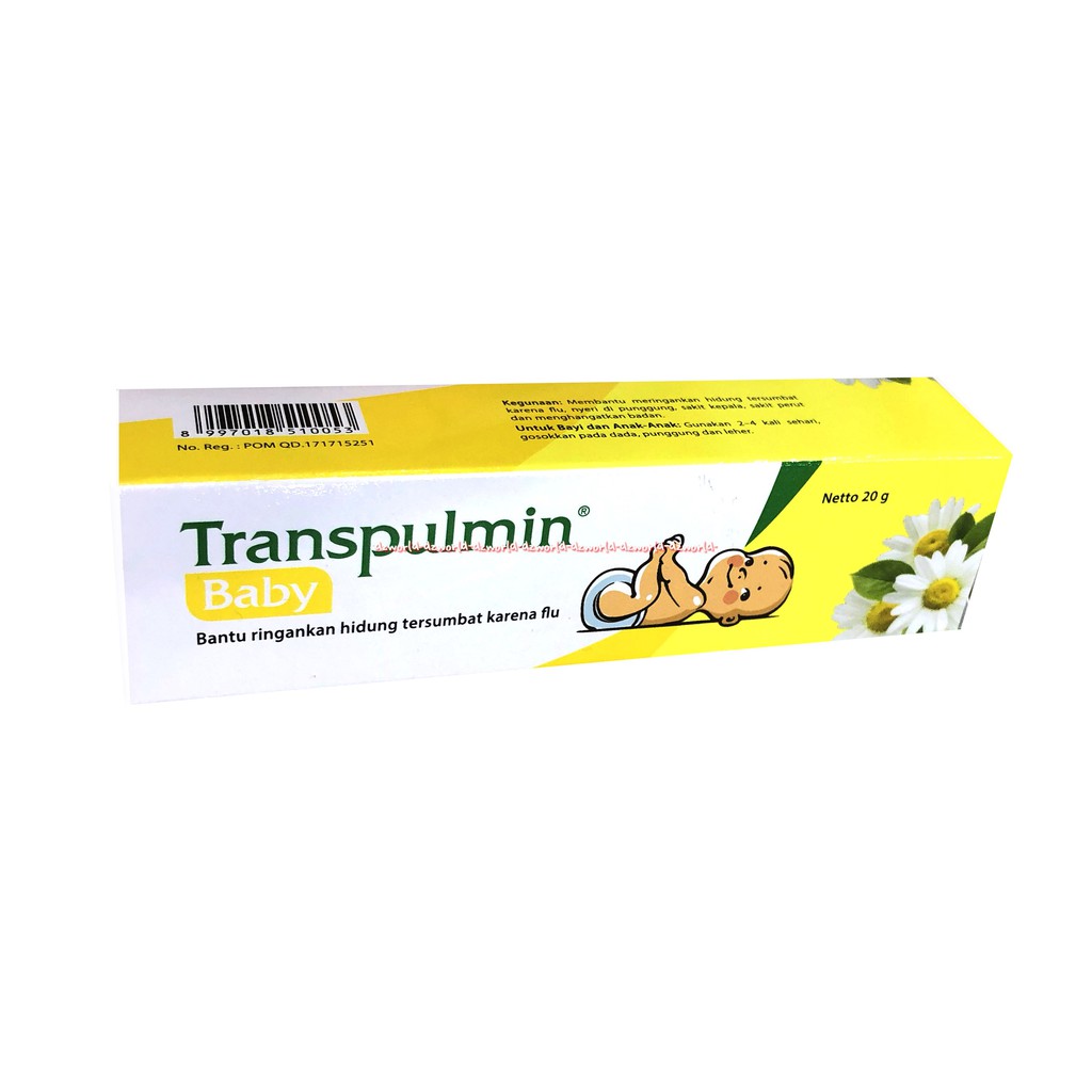 Transpulmin 20gr Baby Salep Meringankan Hidung Tersumbat Obat Batuk Pilek Bayi Salap Krim