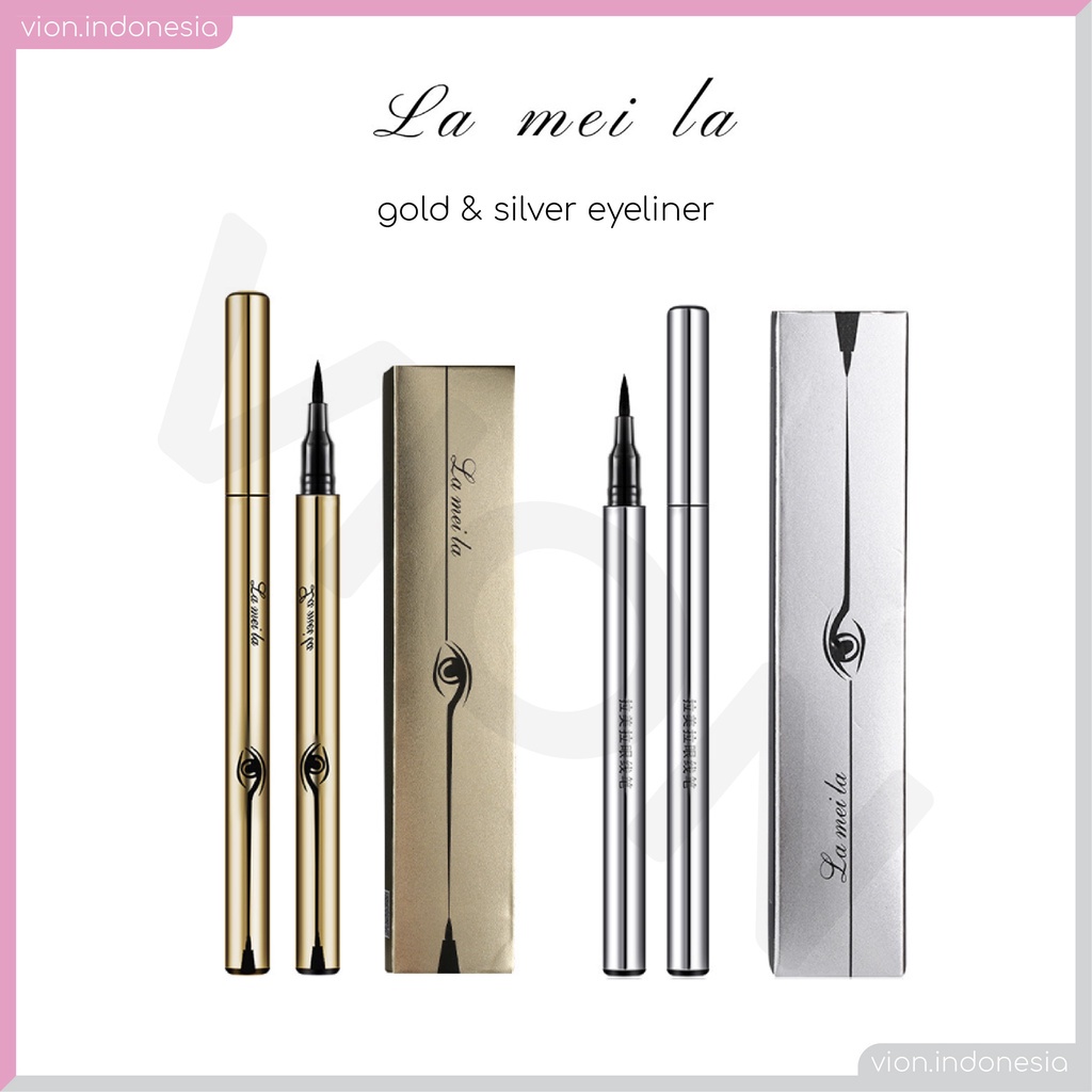 LAMEILA Eyeliner Gold Silver Korean Make Up Anti Air &amp; Keringat Waterproof