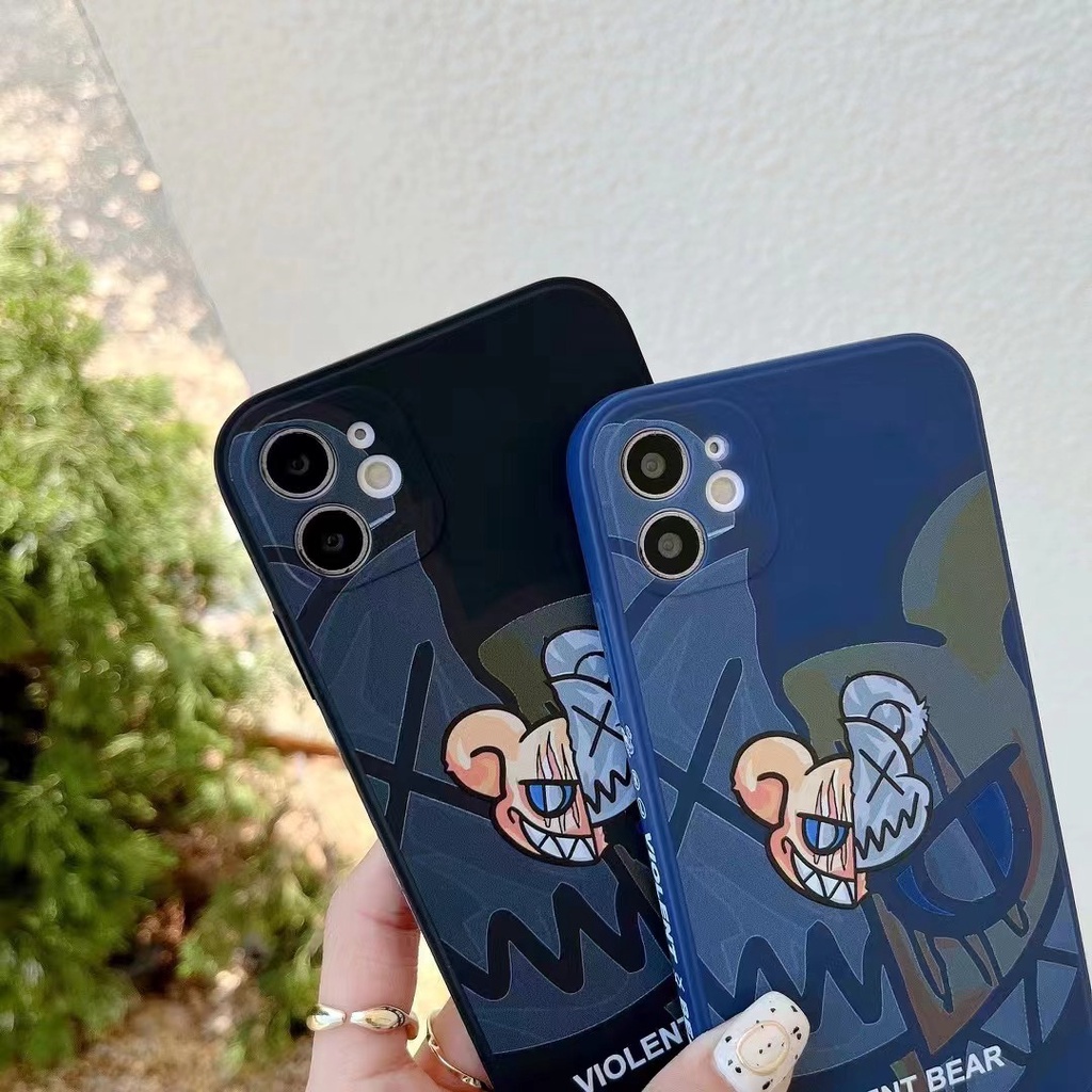 Casing iPhone 13 Pro MAX 12 Pro MAX 11 Pro MAX 7 Plus 8 Plus 7 8 X XS MAX XR 6 Plus 6s Plus Motif Violent Bear