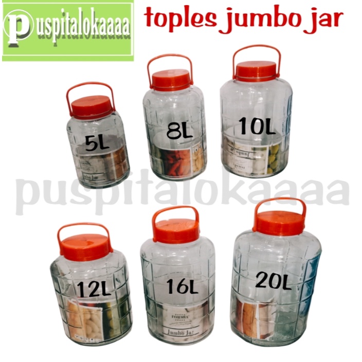 TOPLES JAR JUMBO | TOPLES ASINAN |TOPLES ARAK | TOPLES KRUPUK 5L-8L-10L-12L-16L-20L