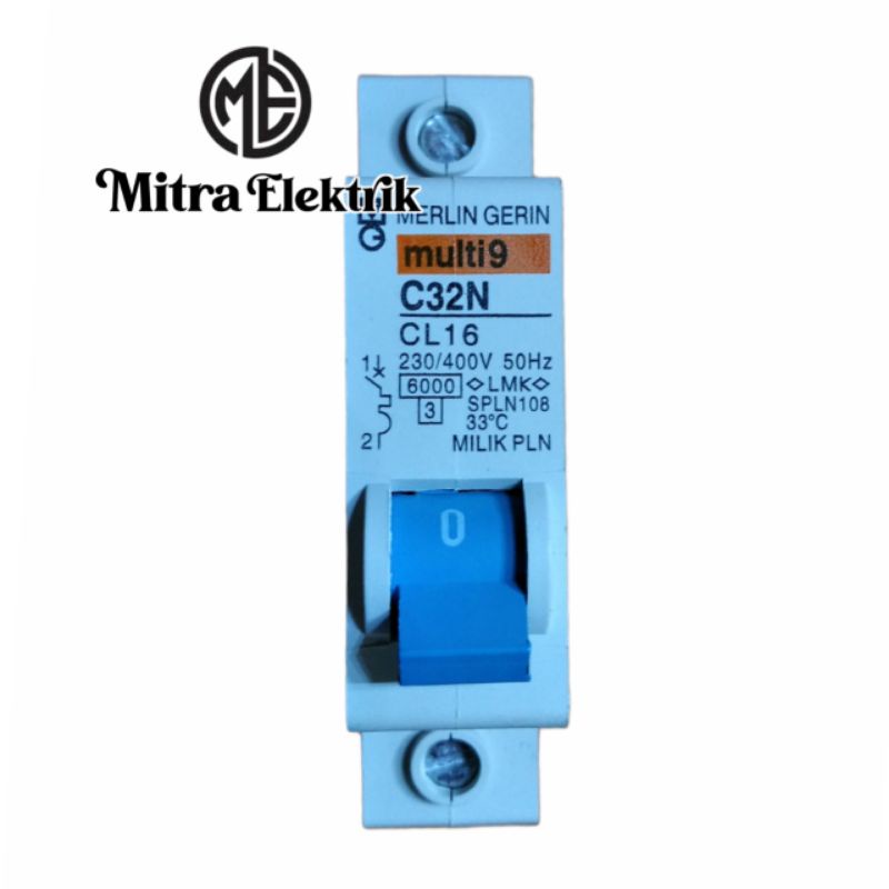 MCB MULTI9 BIRU 2 AMPERE MERLIN GERIN PLN 1300W