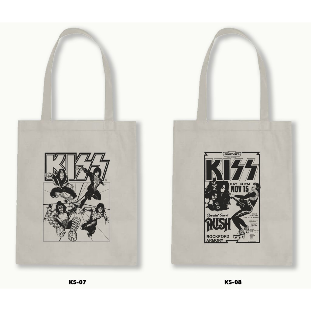 TOTE BAG BLACU - KISS