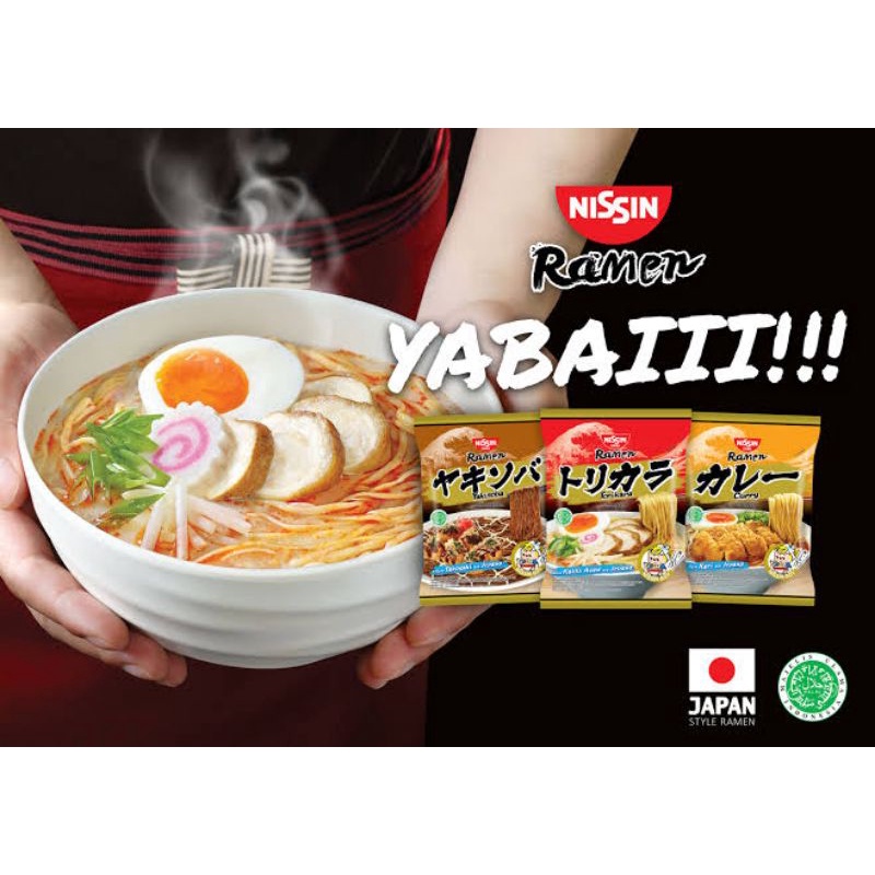 

MIE INSTAN NISSIN RAMEN 76/78GR