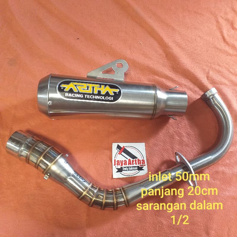 knalpot racing beat nmax vario mio m3 mio s scoopy aerox pcx merek artha racing tech