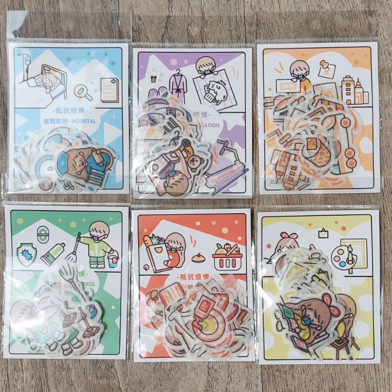 

Sticker washi lucu isi 40 pcs