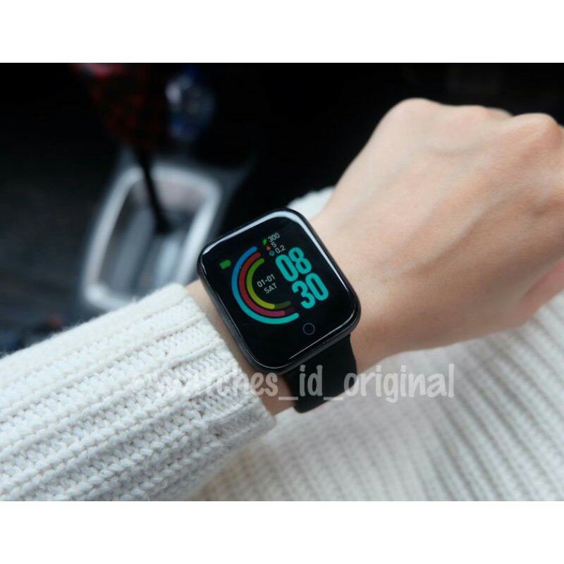 SMARTWATCH a1 SMS TLFN MUSIK KAMERA SUPORT ANDROID wa fb y68 u9 u8 v8 a10 imo frozen onyx anak-Y68 HITAM anti air