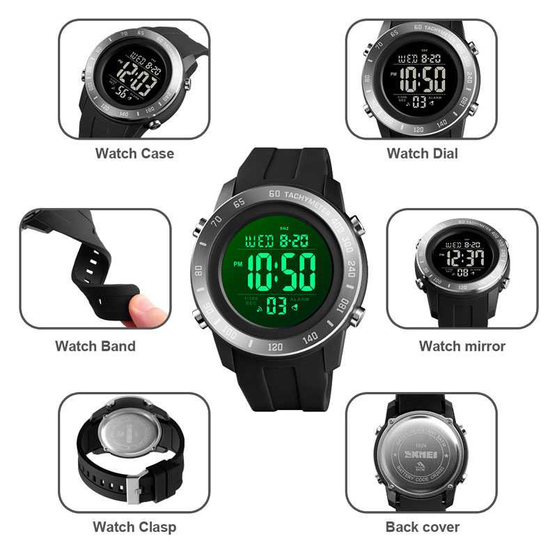 IDN - SKMEI Jam Tangan Digital Pria - 1524