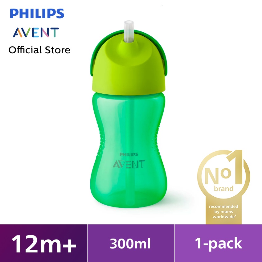 Philips Avent Straw Cup Single Boy Botol Minum Anak 300 ml SCF798/01