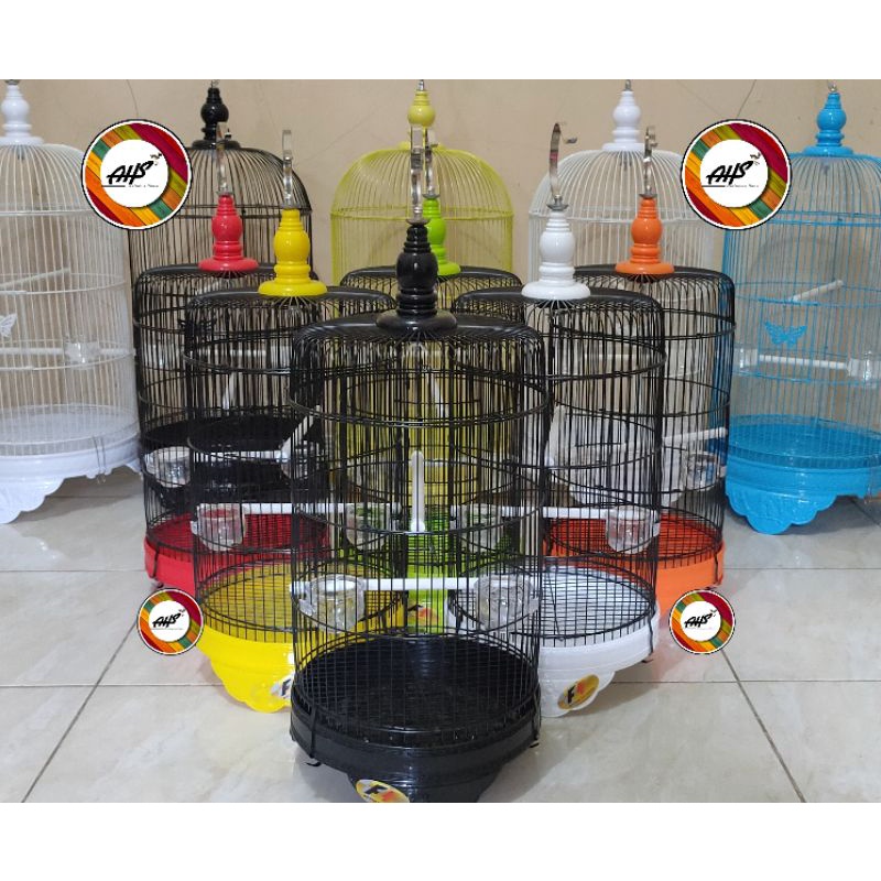 Kandang Besi Bulat/Kapsul/Pleci/Kolibri/Srindit/dll