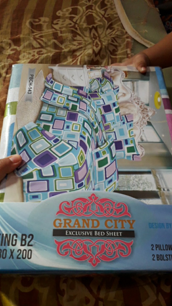 Sprei Grand City 180x200 King Size Nomor 1 Motif Cantik Grosir Murah