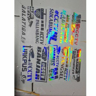 HOLOGRAM stiker sticker CCTV truck mania sodrek | Shopee