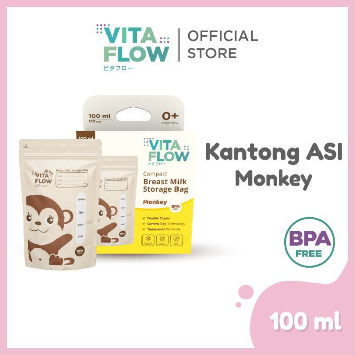 Vitaflow vita flow Kantong ASI 100ml Breast Milk bag 100ml