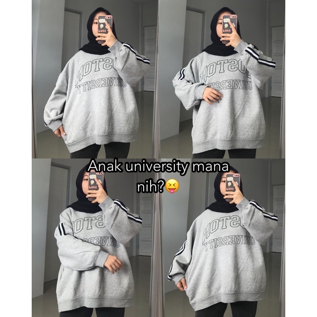 PART I SWEATER OVERSIZE/ CREWNECK THRIFT / PART 2 / SWEATER THRIFT / SWEATER OVERSIZE LENGAN BALON-Ld130 P66 boston