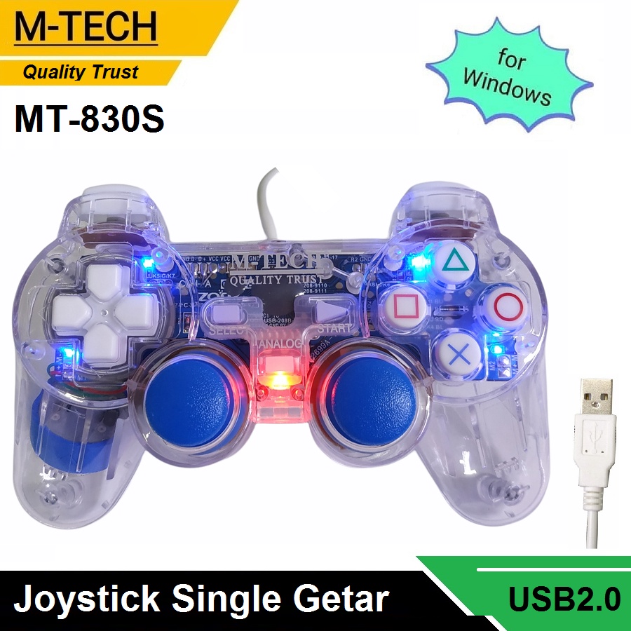 M-Tech MT-830S Gamepad SINGLE TRANSPARAN Joystick Controllers