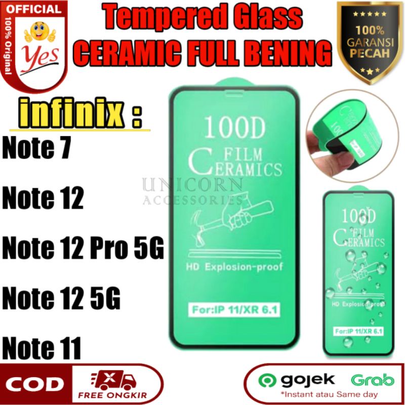 Ceramic infinix Note 7 11 12 Pro 5G Anti Gores Nano Keramik Anti Pecah