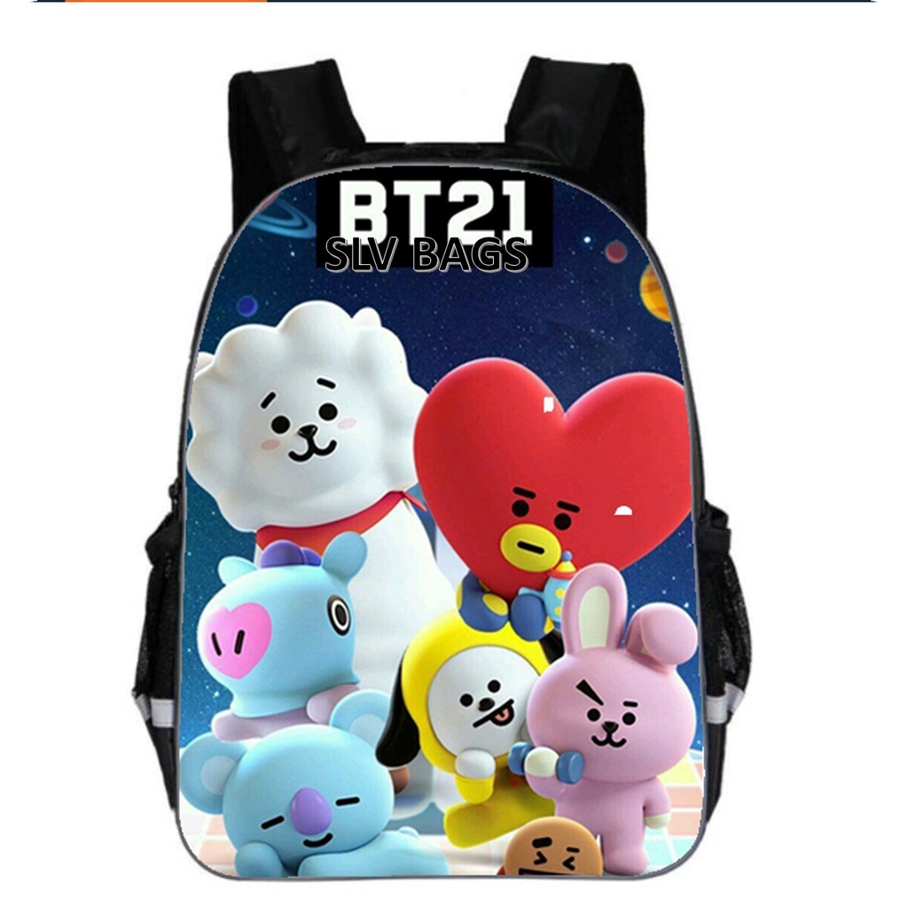 SLV BAGS - Tas Anak Sekolah Perempuan Laki Laki Terbaru 2020 2021 Korea KPOP BT21 BTS ank Import Pre