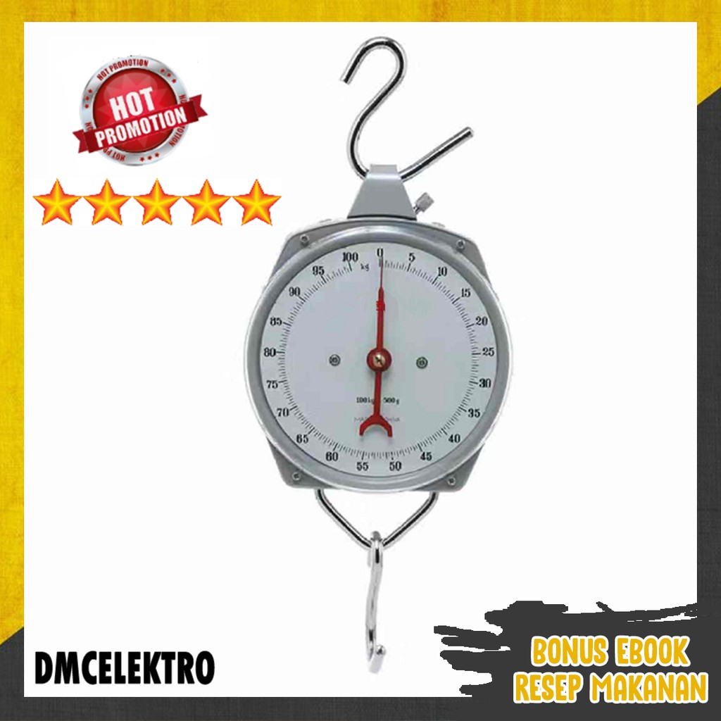 Timbangan Gantung Besi / Timbangan Gantung Manual 100 kg / Timbangan gantung / Analog