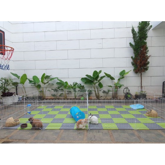 Kandang Hewan Peliharaan  / Kandang Anjing / Kandang Kucing / Kandang Hamster Burung Pagar Besi DIY-1 Pcs Alas Kandang