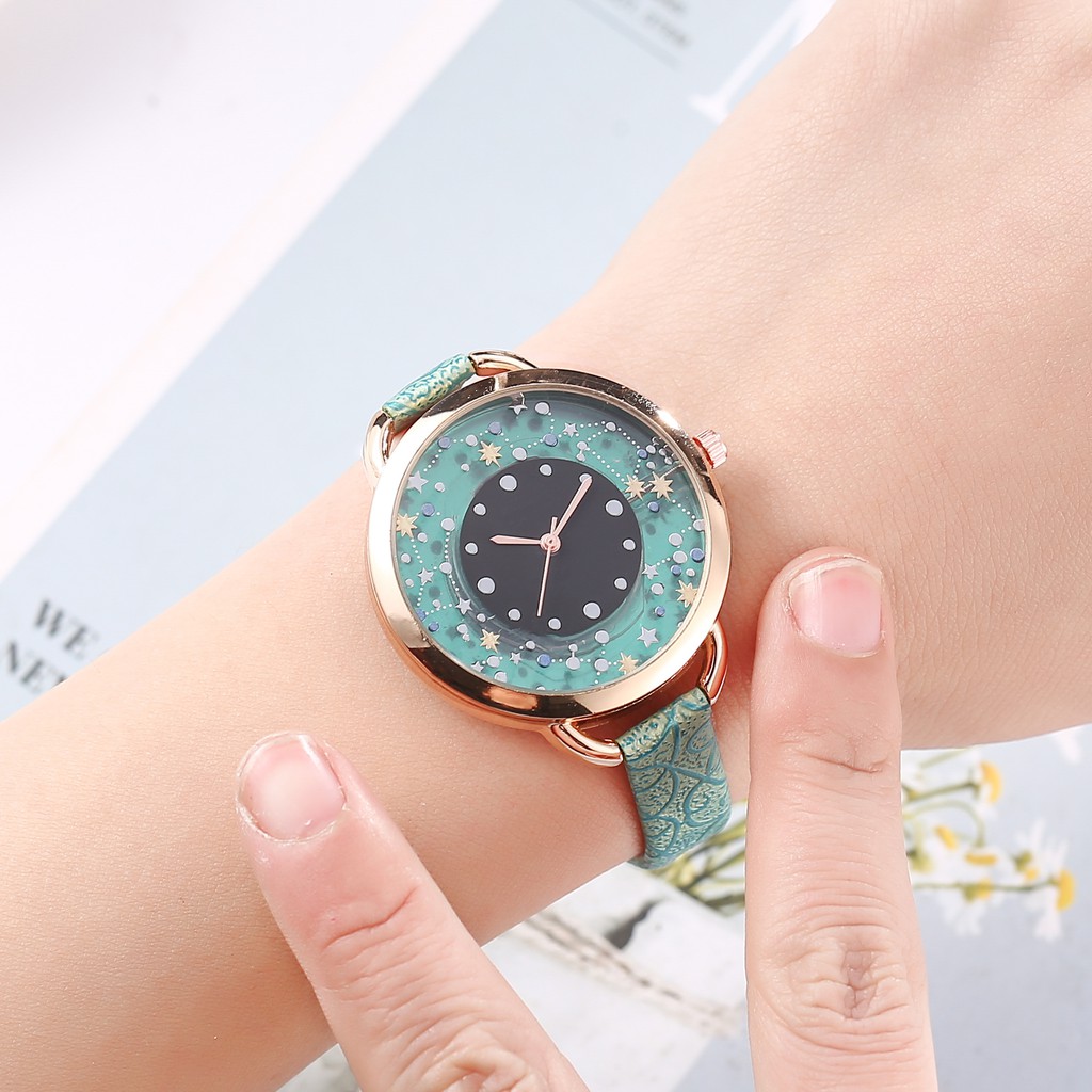 JAM TANGAN GENEVA FASHION LEATHER QUARTZ BARU FASHION JAM TANGAN WANITA GROSIR MODEL TALI KULIT W24