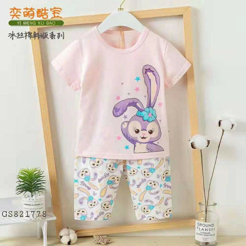 Setelan Anak Import Pendek HPL Kubao rabbit (celana selutut)