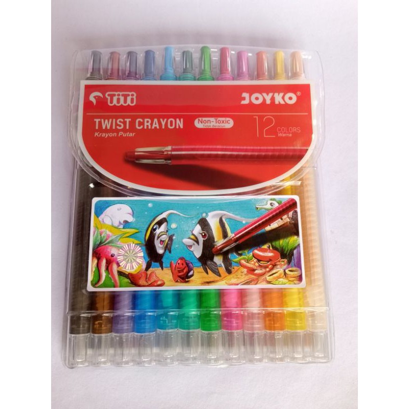 

crayon putar 12 warna joyko