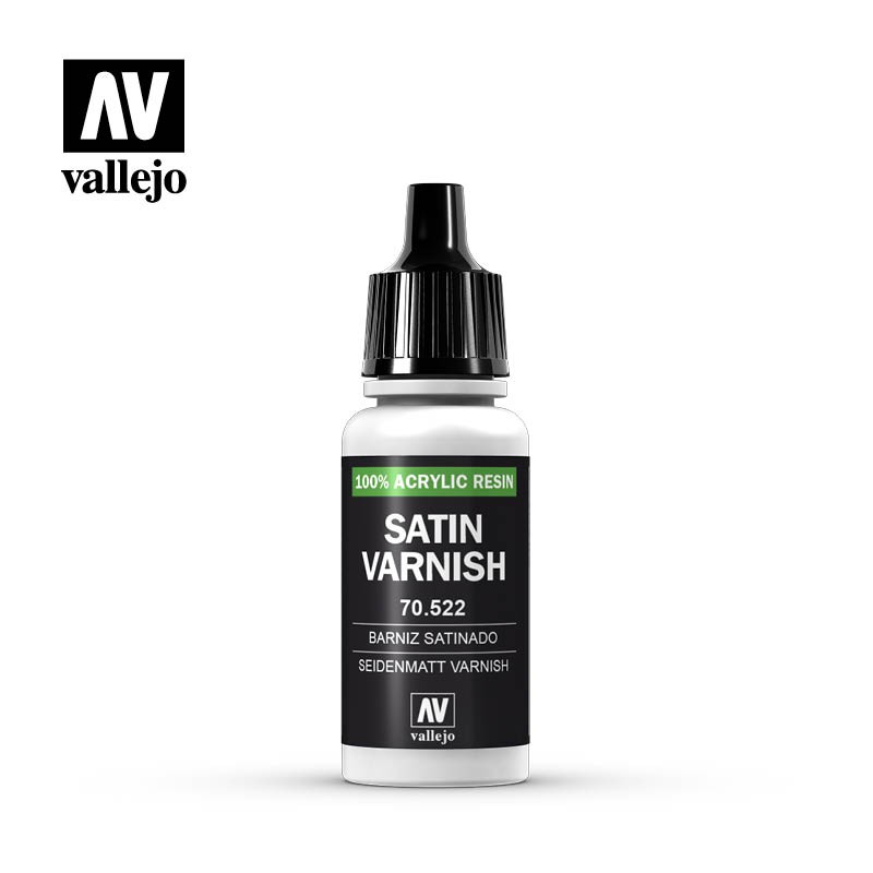

Vallejo Permanent Satin Varnish 17ml | Pernis Pelindung dengan Hasil Akhir Satin