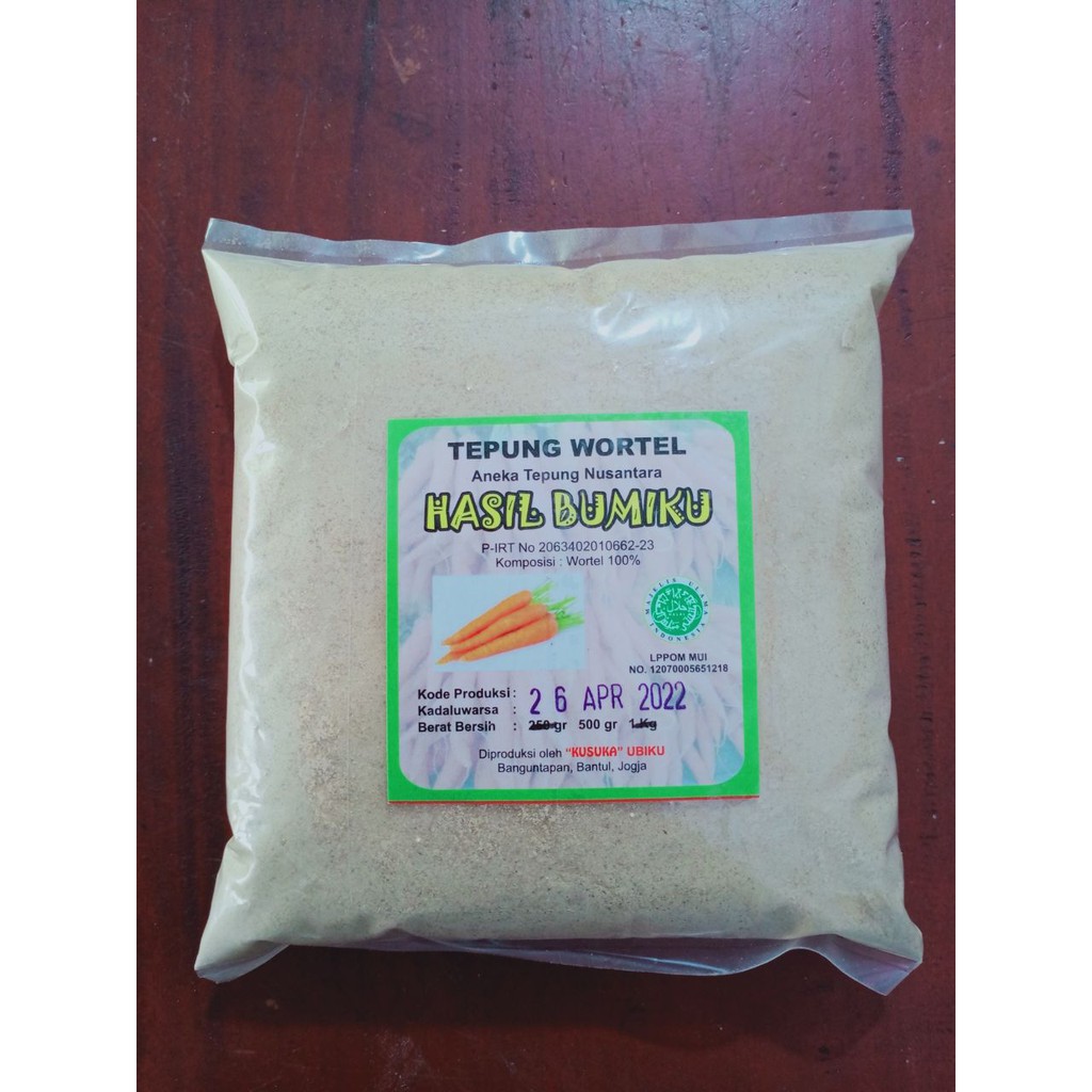 

Tepung Wortel Kemasan 250 gram