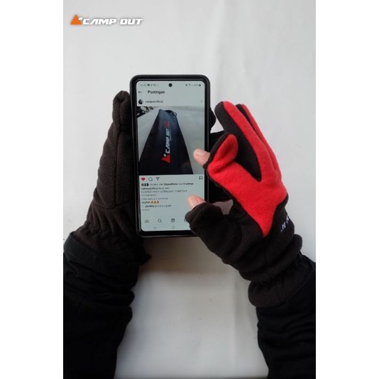 Camp Out Sarung Tangan Polar Tebal - Glove Outdoor Camping Gunung