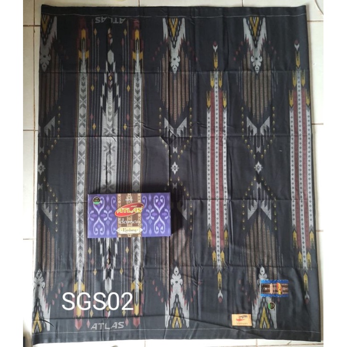 SARUNG ATLAS IDAMAN KEMBANG MOTIF BHS SGS TERBARU/TERLARIS
