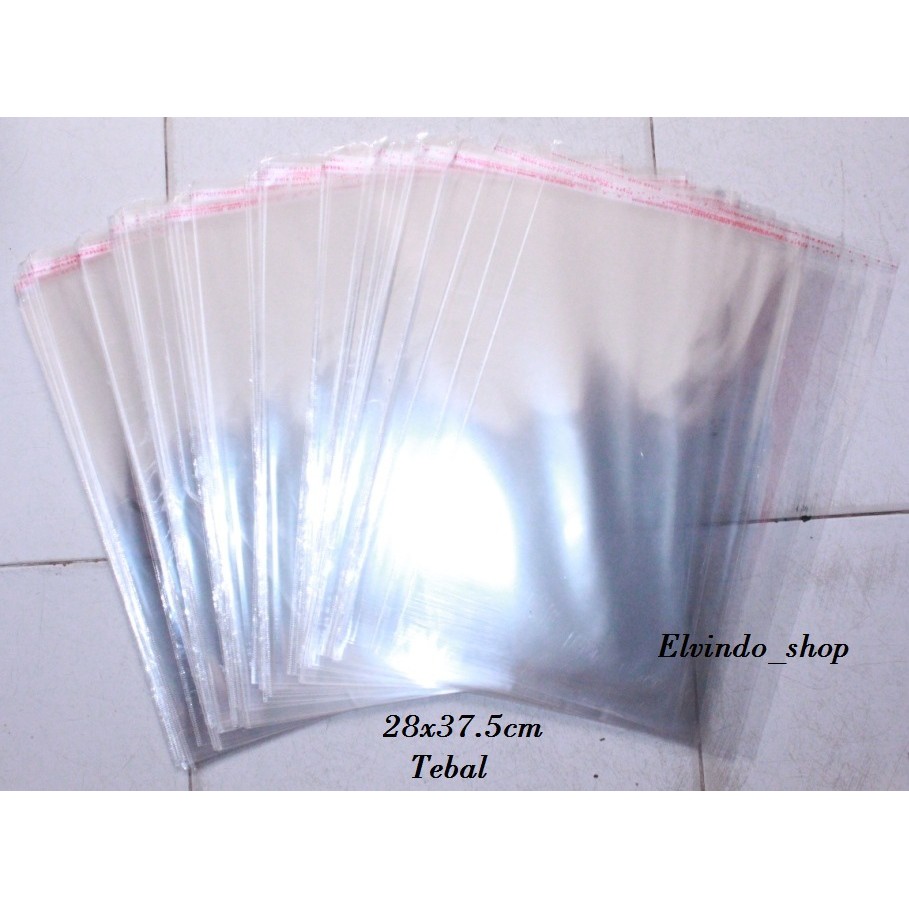  Plastik  OPP  28x37 5 TEBAL  Bening Seal Lem Shopee Indonesia