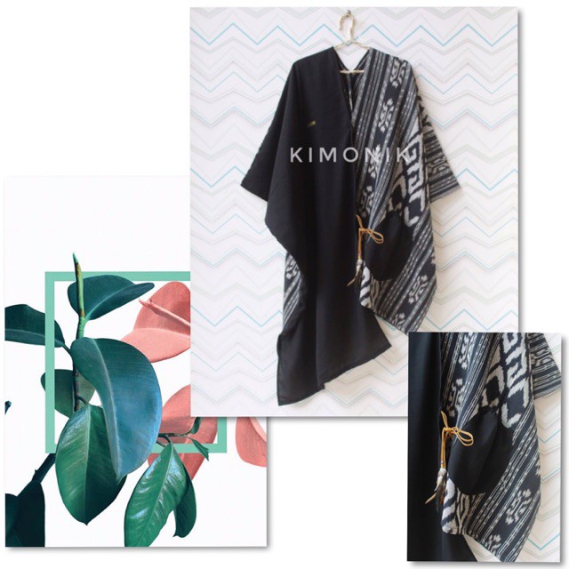 KIMONIK SEKAR AYU BLACK WHITE