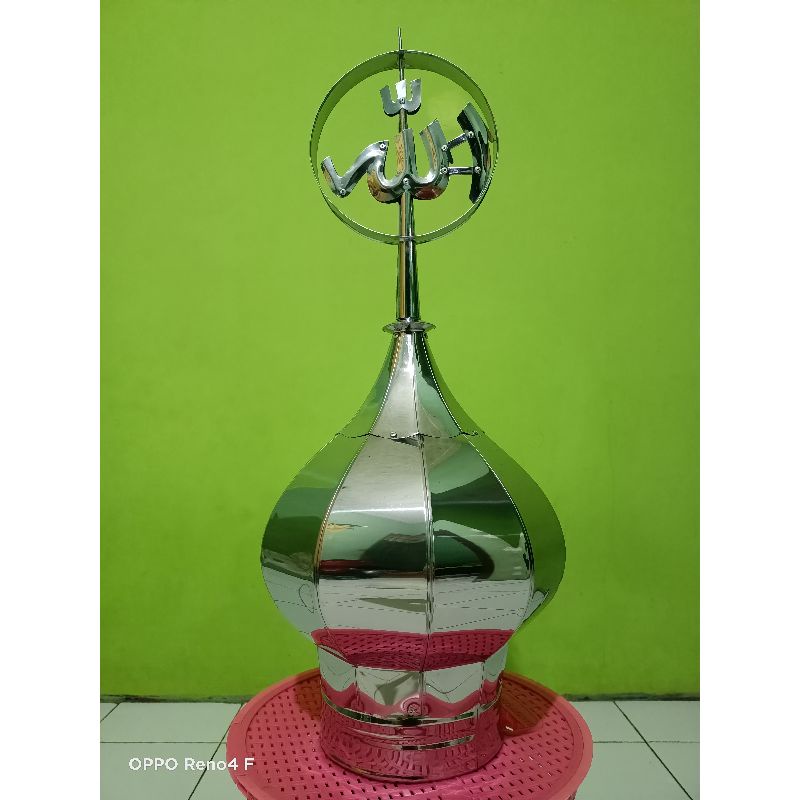 Kubah stainless steel ukuran kecil 30cm MASJID/MUSHOLA/Gapura (Ready stok)