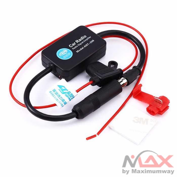 Amplifier Booster Penguat Sinyal Radio Mobil FM Radio Aerials Antena untuk Mobil - Universal 12V Auto Mobil Radio FM Antena Sinyal Amp Amplifier Booster Untuk Marine Mobil Kendaraan Perahu 330mm FM Amplifier