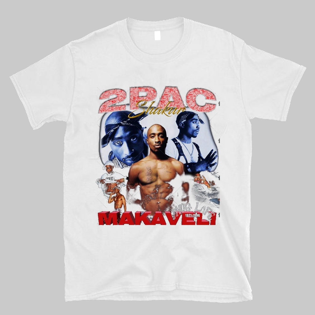 2 PAC-TUPAC SHAKUR MAKAVELI T-SHIRT STYLE