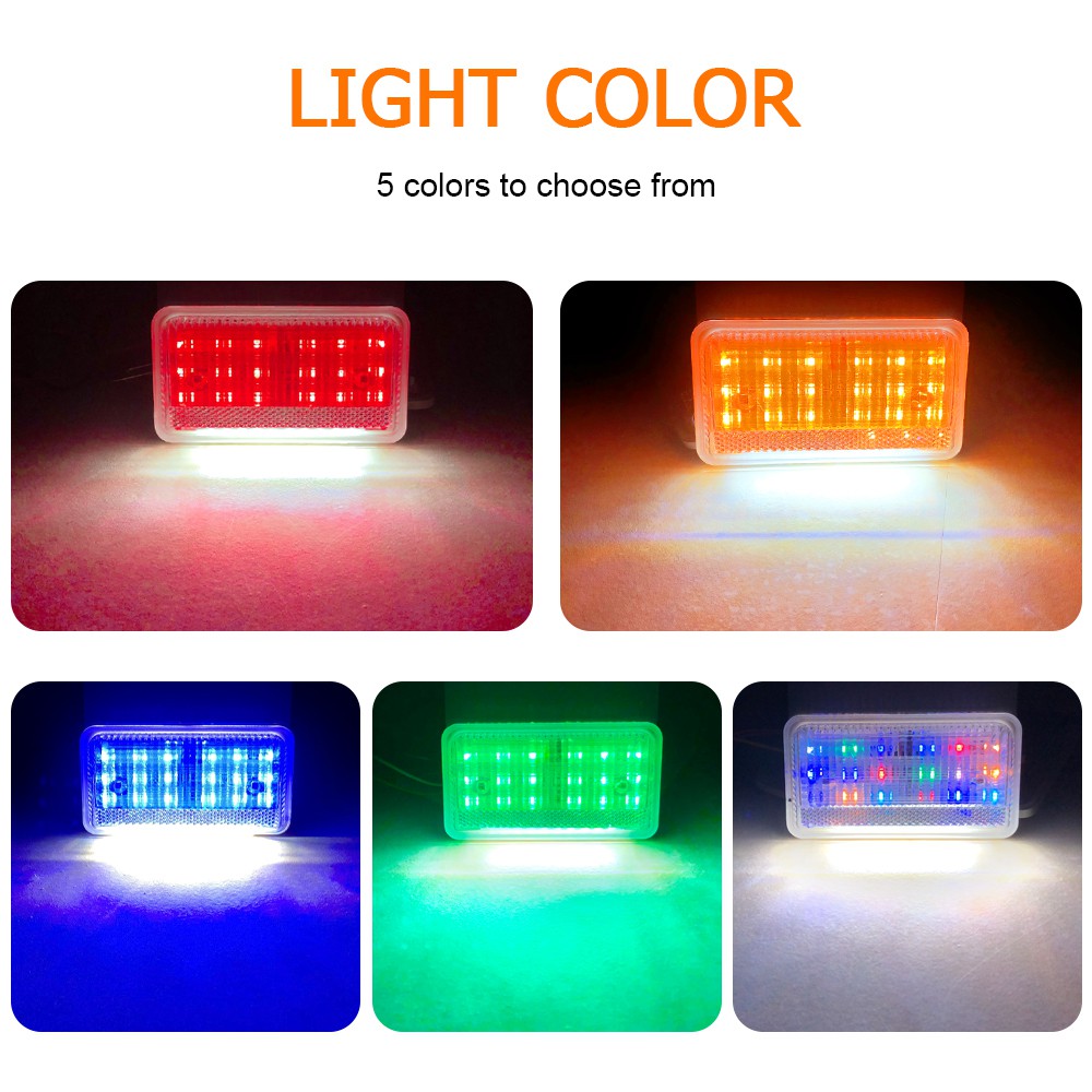 1Pcs 24V LED Lampu Sisi Truk Lampu Eksterior Mobil Peringatan Lampu Ekor Lampu Trailer Mobil Lampu Peringatan Keselamatan Baru Lampu Ekor Super Terang