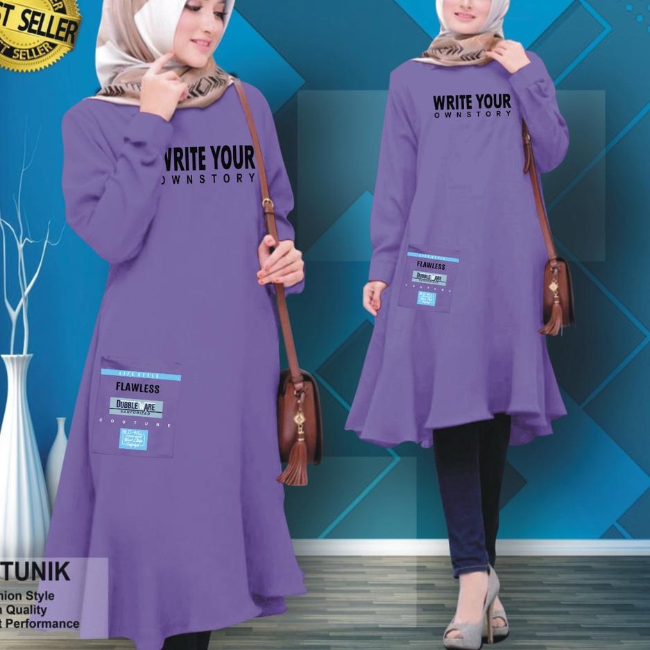 Update TUNIK WANITA  2021 KEKINIAN / TUNIK KAOS PANJANG/TUNIK WANITA DEWASA ATASAN WANITA DEWASA