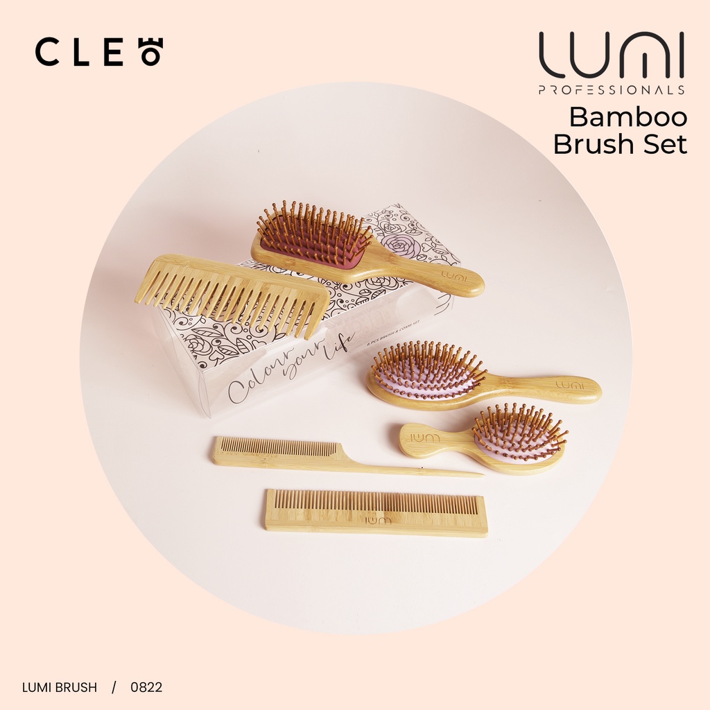 Lumi Bamboo Brush Set (isi 6 pcs)