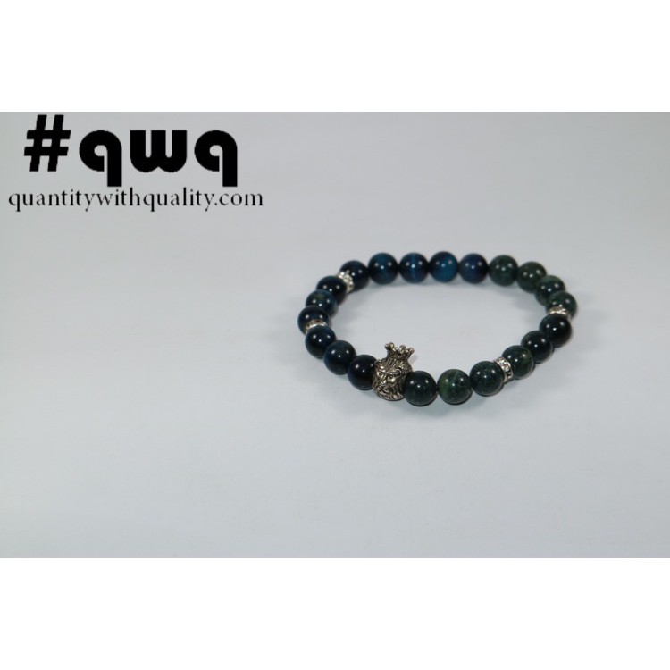 gelang custom macan lion tiger batu alam asli fashion jasper tiger eye