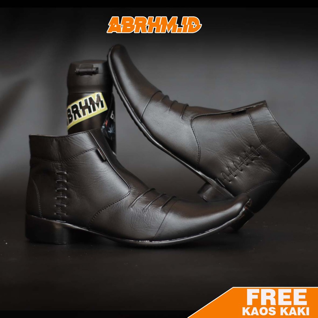 ABRHM X BADAMI Sepatu Formal Pria Sepatu Pria Casual Sepatu Pria Pantofel Sepatu Kasual Cowok / Cowo Oxford Kerja Kantor Kuliah Kondangan Gaya Keren Kekinian Original Murah Terlaris