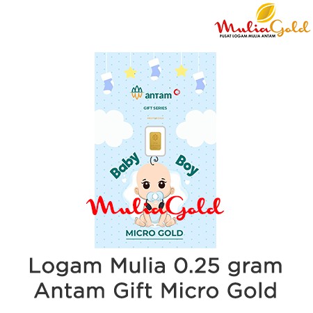 promo Logam Mulia Antam 0.25 gram Baby Boy Girl Micro Gold Gift Series