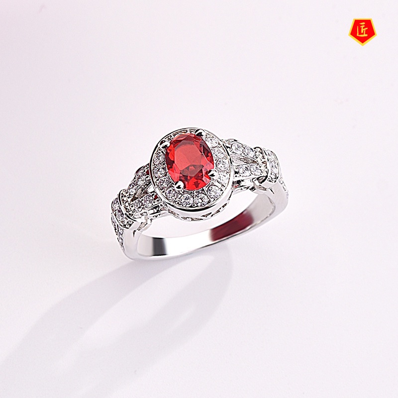 [Ready Stock]Fashion Creative Ruby Women's Ring