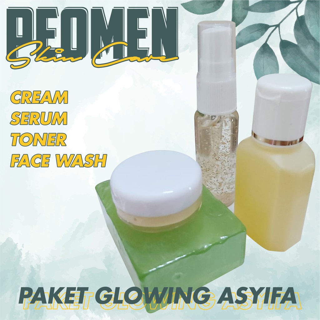 ORIGINAL ASYIFA SKIN CARE PAKET GLOWING CREAM + TONER + SERUM + SABUN