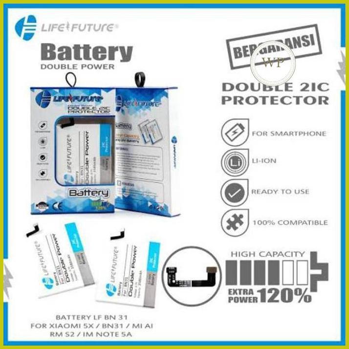 BATERAI BATRE XIAOMI BN31 REDMI NOTE 5A  MI A1 S2 LIFE FUTURE DOBEL POWER