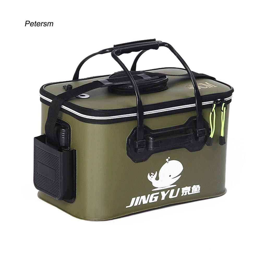 Pst_Portable Collapsible Folding Fishing Bucket Outdoor Barrel Camping Travel Tool