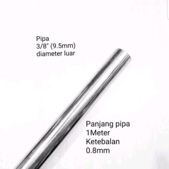 Jual Pipa stainless 3/8 inch Indonesia|Shopee Indonesia