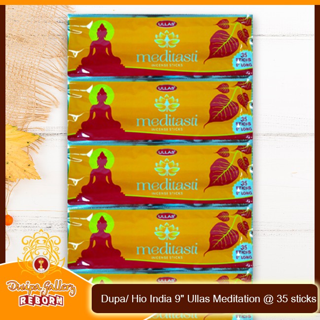 Dupa/ Hio India 9&quot; Ullas Meditation @ 35 sticks (6 pcs)