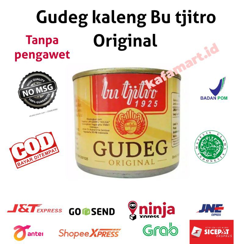 

(DISKON )GUDEG kaleng Bu Tjitro 1925 varian Original - Gudeg kaleng Original