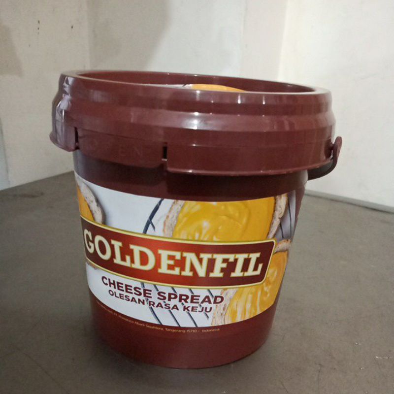 

GOLDENFIL CHEESE SPREAD 1KG OLESAN SELAI ROTI DLL